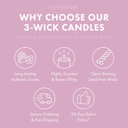 Sweet Pea Large 3-Wick Candle